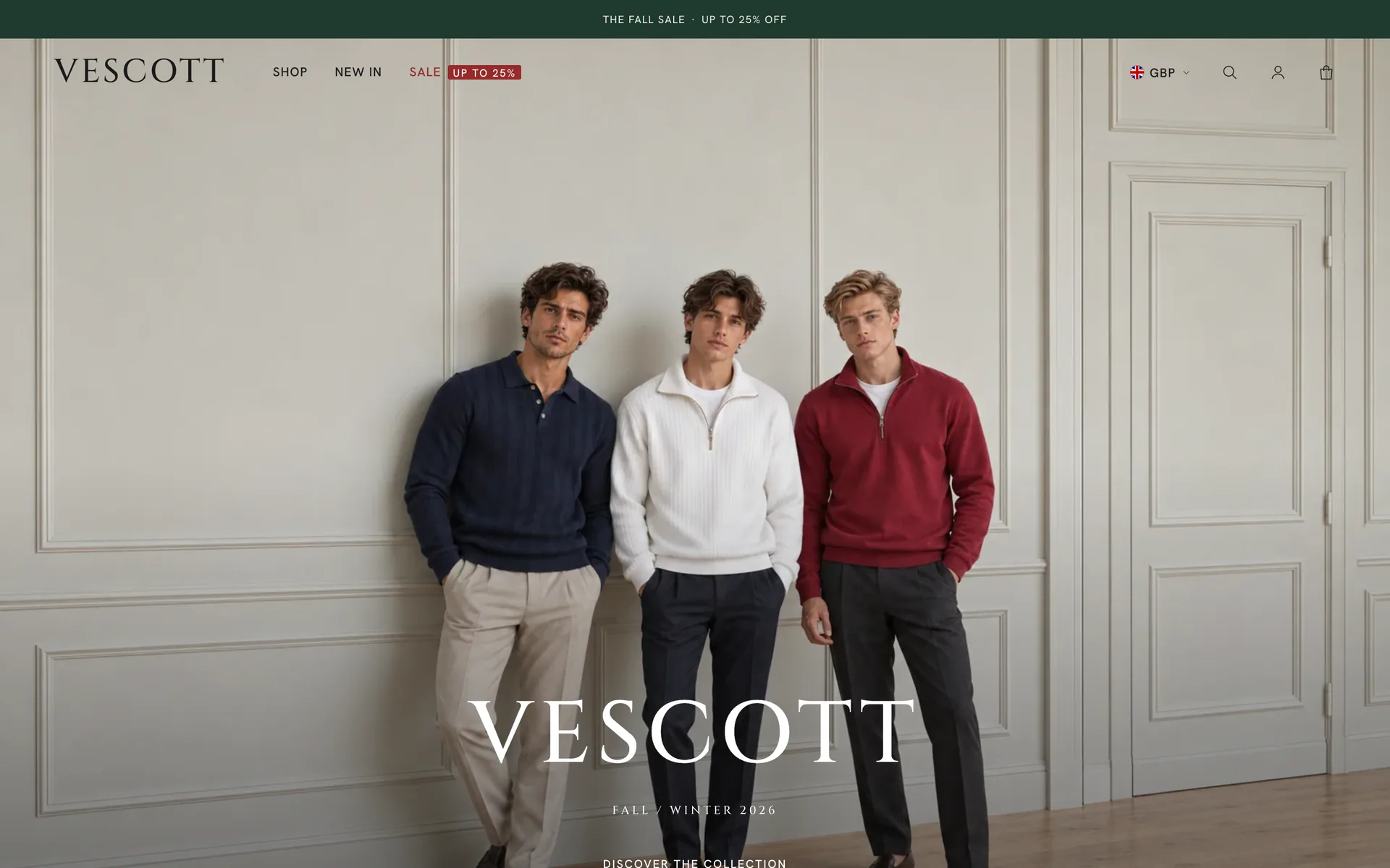 Vescott website